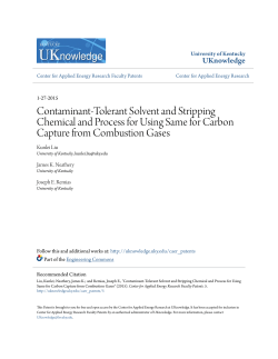 Contaminant-Tolerant Solvent and Stripping