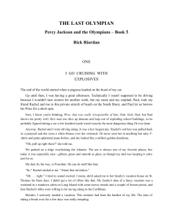THE LAST OLYMPIAN Percy Jackson and the Olympians