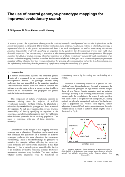 The use of neutral genotype-phenotype mappings for improved