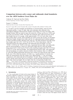 Comparison between active sensor and radiosonde cloud