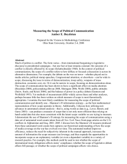 Measuring the Scope of Political Communication