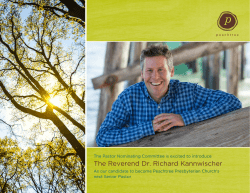 The Reverend Dr. Richard Kannwischer
