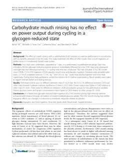 Carbohydrate mouth rinsing has no effect on power output during
