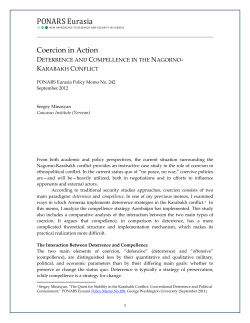 COERCION IN ACTION: DETERRENCE AND COMPELLENCE