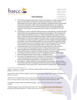 Statistics on the LGBT Community