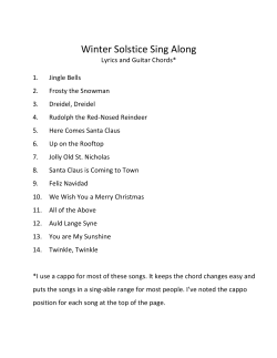 Winter Solstice Sing Along-- Guitar Chords