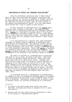 Some Notions of `Purity` and `Impurity` among the Zulu Among the