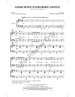 Good News Everybody Listen SATB.mus