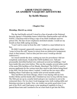 AMOR VINCIT OMNIA: AN ANDREW VALQUIST ADVENTURE by