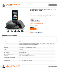JBL - JBL On Stage IV - Portable Loudspeaker Dock for iPod and
