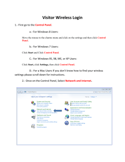 How to Connect to The Campus Wireless for VISITORS