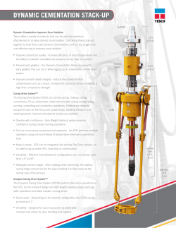 Dynamic cementation stack-up