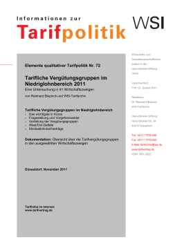 Tarifliche Verg&uuml;tungsgruppen im - Hans-B&ouml;ckler