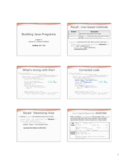 Building Java Programs