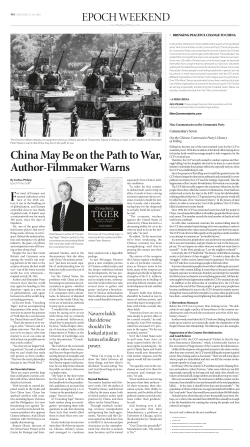 China May Be on the Path to War, Author