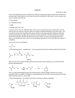 Lecture 18 December 4, 2012 Last time we talked about how to