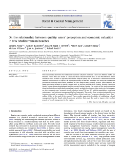 perception and economic valuation in NW Mediterranean beaches