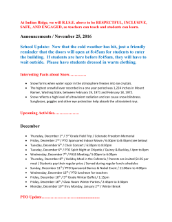 November 25th Newsletter