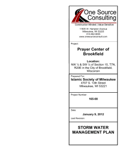 Hydrograph Report - City of Brookfield