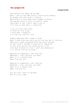 Teenage Fanclub My Uptight Life - pisnicky