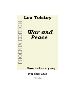 War and Peace - Portal Conservador