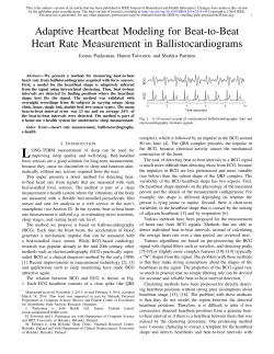Adaptive Heartbeat Modeling for Beat-to