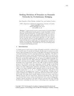 Seeking Divisions of Domains on Semantic Networks by