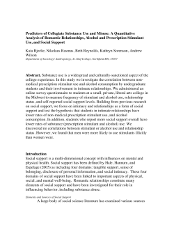 Predictors of Collegiate Substance Use and