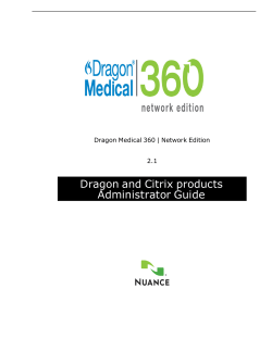 Dragon and Citrix products Administrator Guide, L-3691