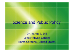 Science and Public Policy