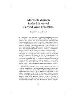 Mormon Women in the History of Second
