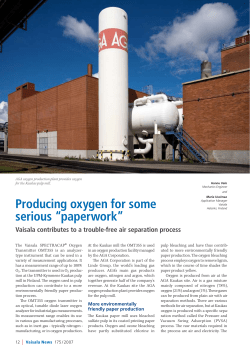 Producing oxygen for some serious &ldquo;paperwork&rdquo;