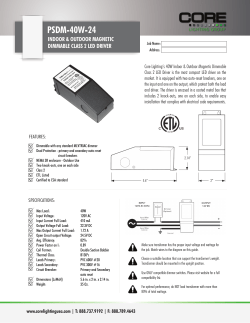 PSDM 40 24 - Core lighting Group