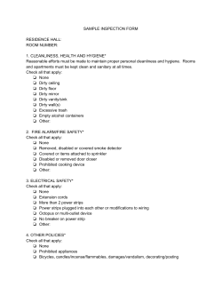 please view the inspection form
