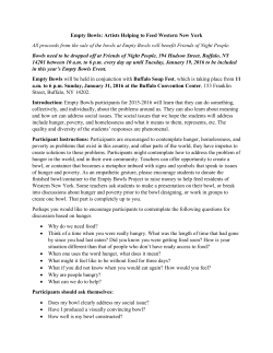 Empty Bowls - Friends of Night People