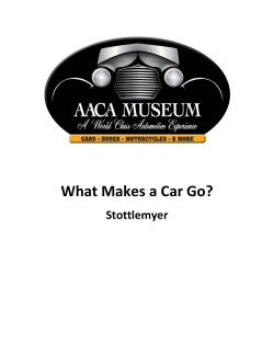 What Makes a Car Go?