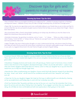 parents to make growing up easier