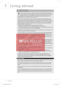 1 Living abroad - Macmillan English