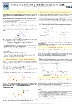 Inferring a duplication and speciation history from a gene tree
