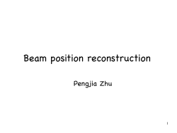 Beam position reconstruction - Jlab Hall-A
