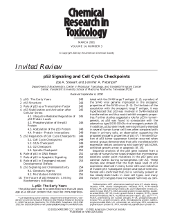 CRT 01 p53 review - UNC