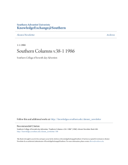 Southern Columns v.38-1 1986