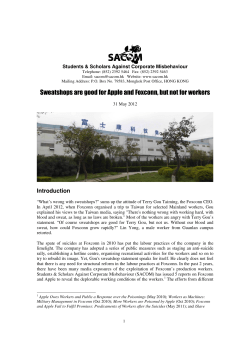 Sweatshops are good for Apple and Foxconn, but not for