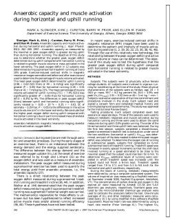 Anaerobic capacity and muscle activation during horizontal and