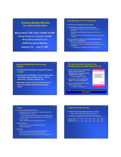 Shielding Design Methods for Linear Accelerators