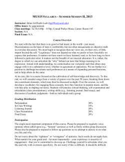 Popular Music - Brian Griffeath-Loeb