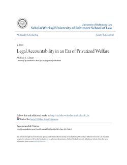 Legal Accountability in an Era of Privatized Welfare