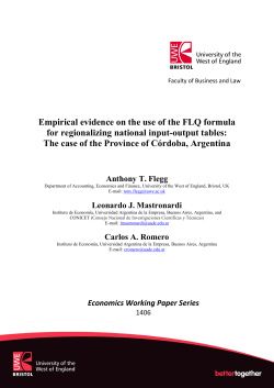 Empirical evidence on the use of the FLQ formula for