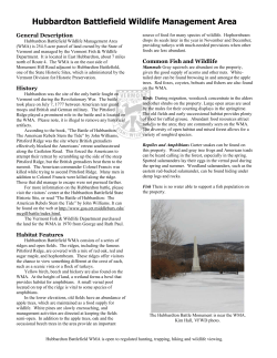 Hubbardton Battlefield WMA - Vermont Fish and Wildlife