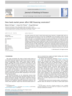 Does bank market power affect SME financing constraints?